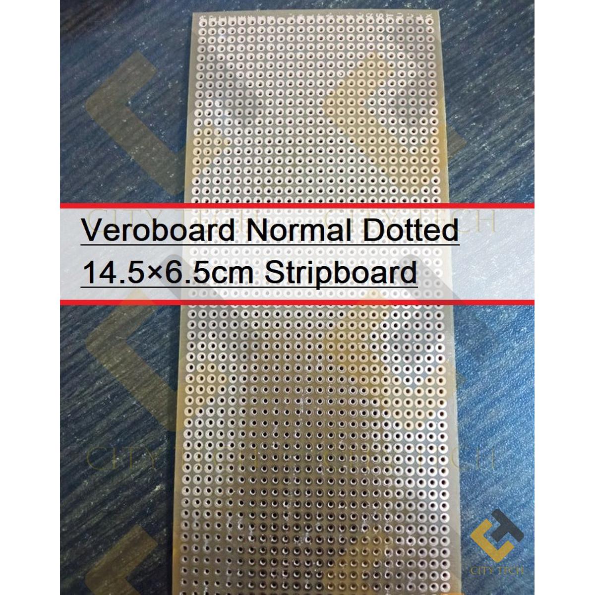 Veroboard Normal Dotted 14.5×6.5cm Stripboard Board PCB Printed Circuit Board For Prototyping Designing Weld Soldering Arduino DIY