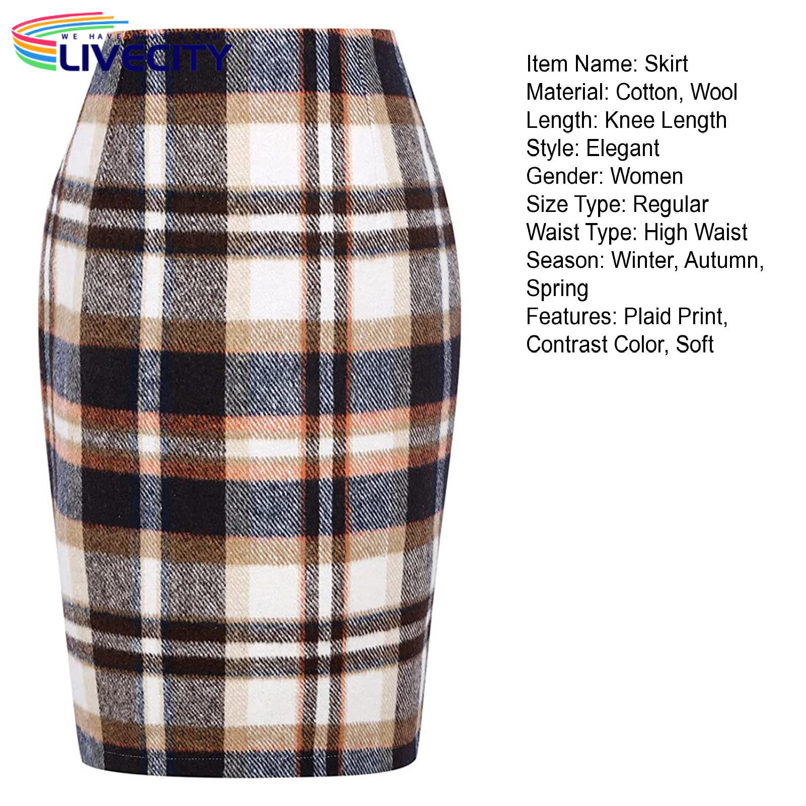 Different Types Plaid Skirt Names Autumn Skirt Plaid Print Thick
