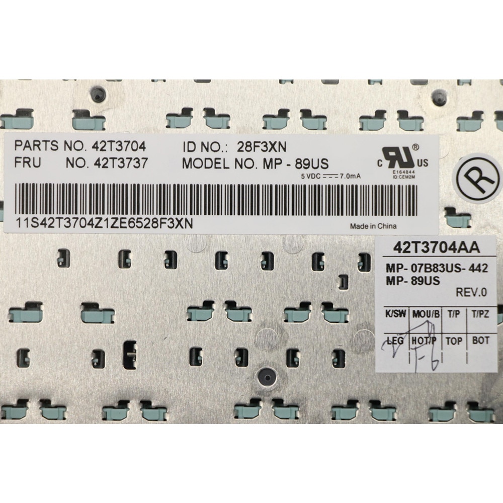 Applicable to IBM ThinkPad X200 X201 Tablet X200 X200s X200si X200t X201 X201i X201S 42T3737 42T3767 US English Keyboard. 
