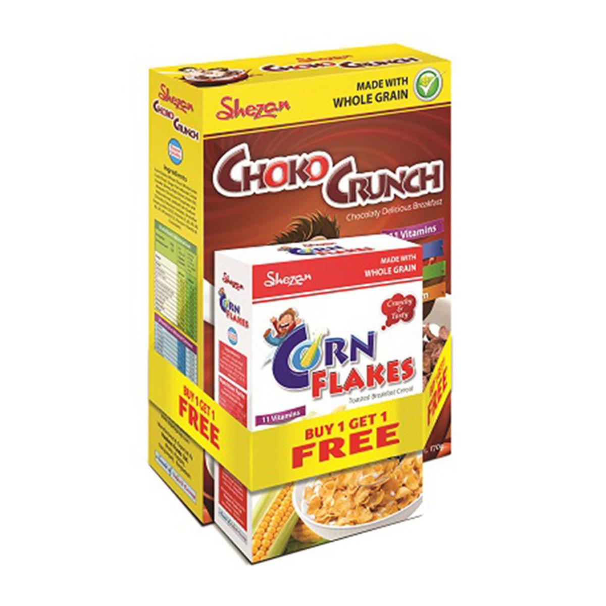 Shezan Choko Crunch 330 gm Buy 1 Get 1 Shezan Corn Flakes - 150gm Free