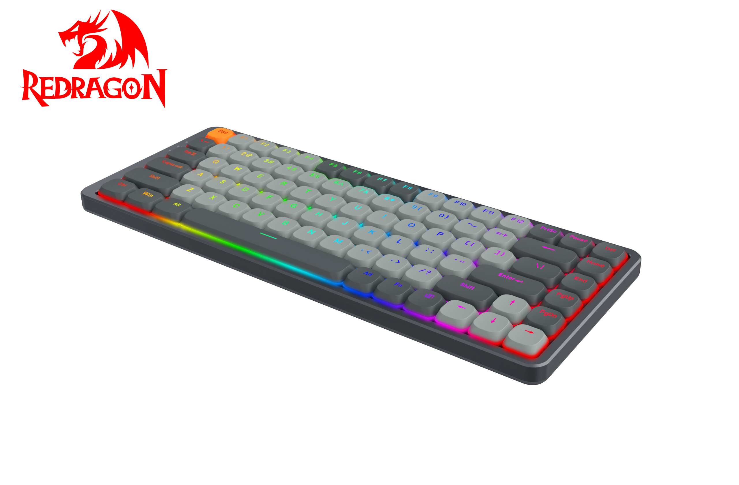 Redragon K652 AZURE 75% Wireless RGB Mechanical Keyboard. 