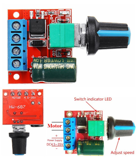 DC Motor Controller Circuit(Small). 