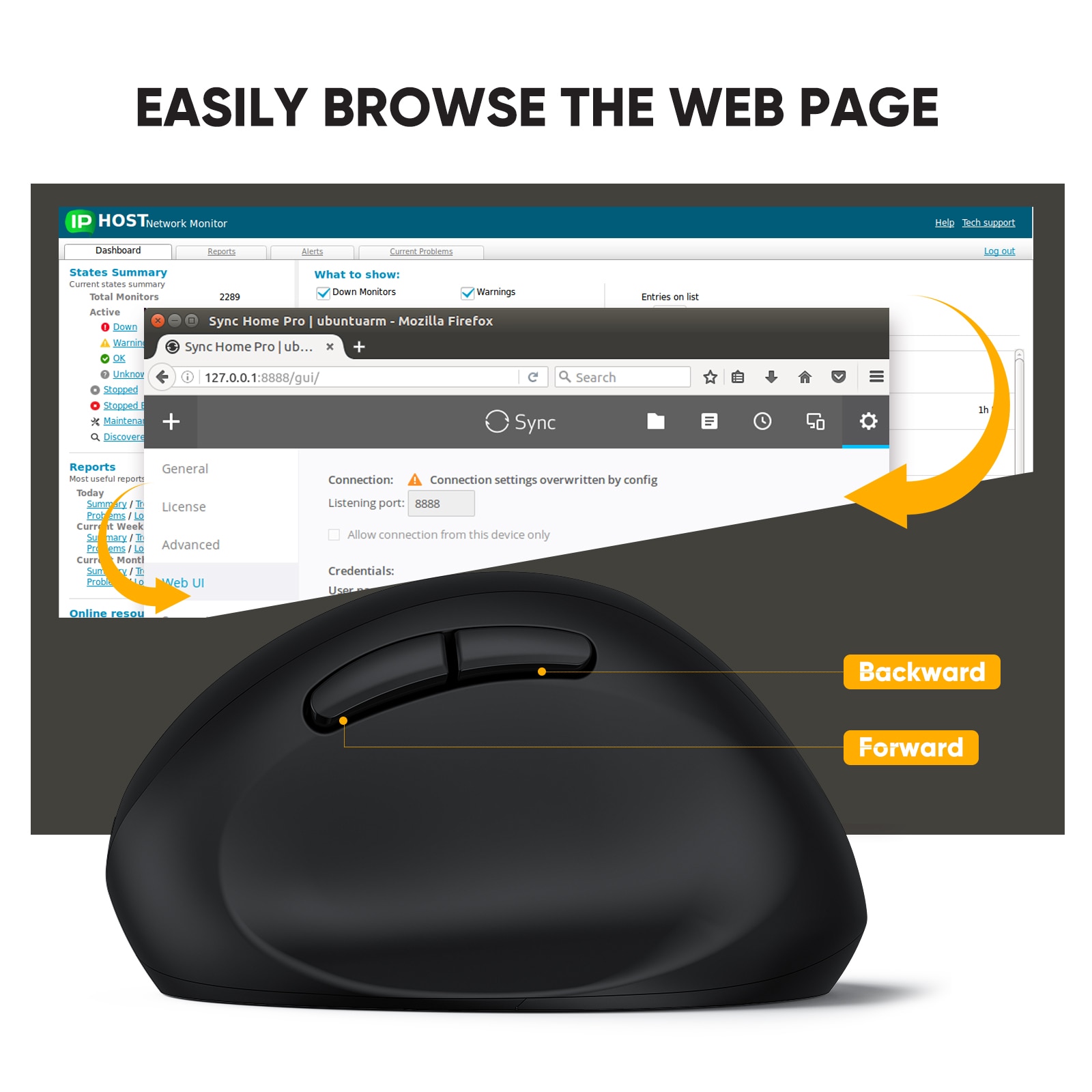 ProtoArc EM14 Wireless Mouse Bluetooth for Computer PC Office Laptop Accessories Ergonomic Vertical Mice Small Hands. 
