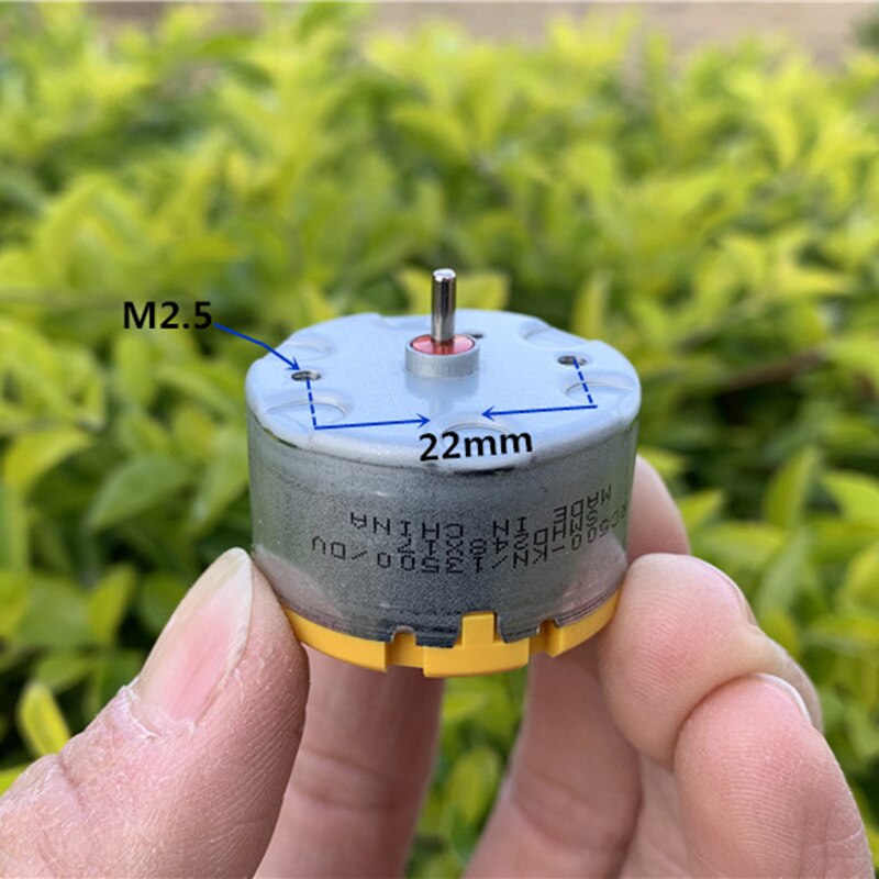 Standard Motor RC500-KN/13500 DC 6V 9V 12V 5500RPM Micro Mini 32mm Round Spindle Motor for Fragrance Machine Robot Sweeper. 