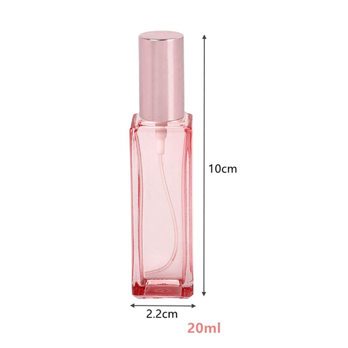 Glass Spray Bottles, 20ML 30ML Rose Protable Refillable Atomizer Travel Perfume Bottle Fine Mist Sprayer