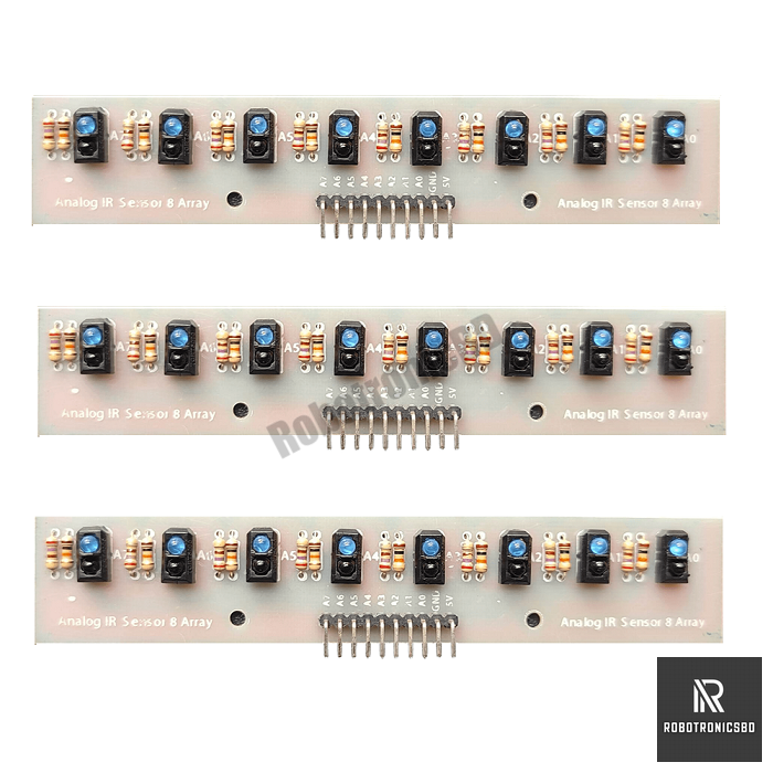 Line Follower 8 Array TCRT Sensor Module. 