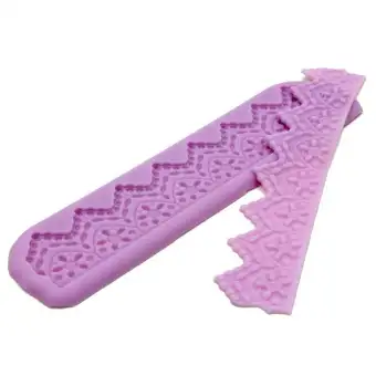 3d Crown Lace Mat Silicone Cake Molds Fondant Christmas Leaf