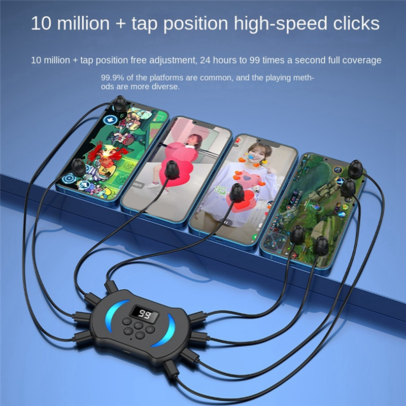 Mobile Phone Screen Auto Clicker Simulation Finger Clicker-D. 