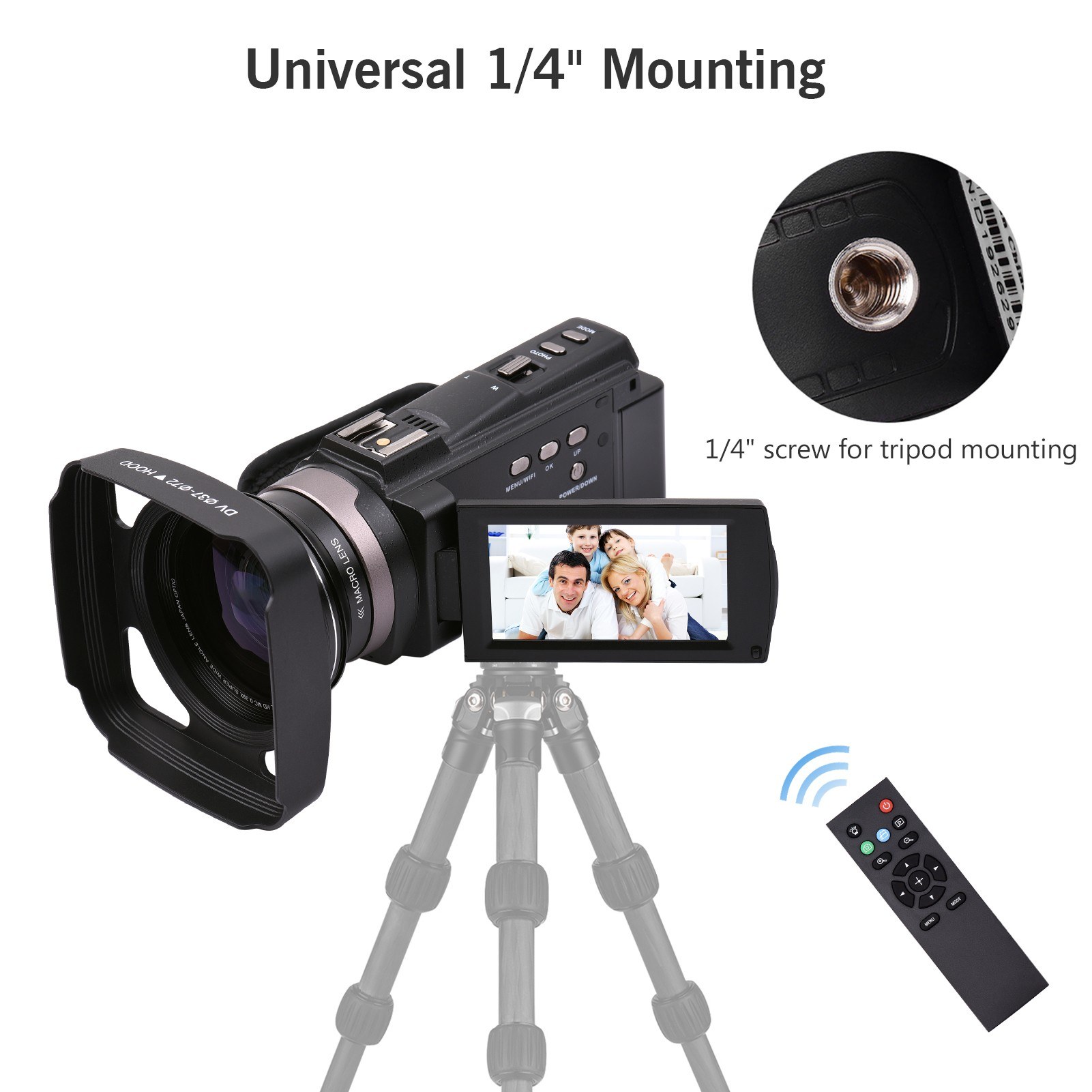 Andoer 4K camera+complete set of accessories. 