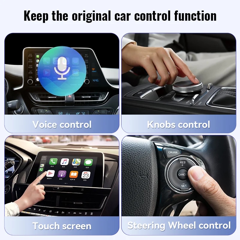 XUDA NEW Wireless CarPlay Android Auto Wireless Adapter Smart Mini Box Plug And Play WiFi Fast Connect Universal For Nissan. 