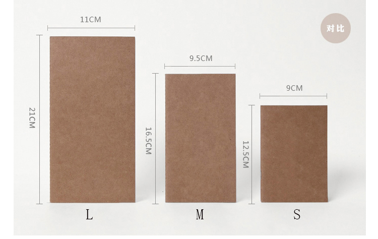 Travelers Notebook Inserts Lined 100gsm Thick Standard Size Ruled Refill, Perfect for Archiving, Travel Notes. 