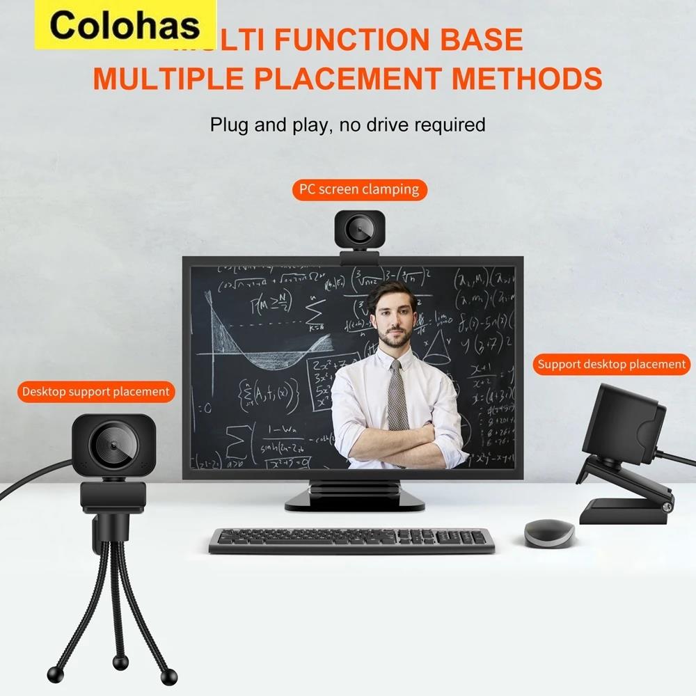 Mini Web Camera Full HD USB Webcam 2K Autofocus With Microphone Web Cam For PC Computer Mac Laptop Streaming YouTube Webcamera. 