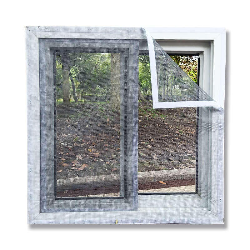 Window self-adhesive, simple mosquito repellent window net, cuttable, detachable, and washable fiberglass material screen, DIY. 