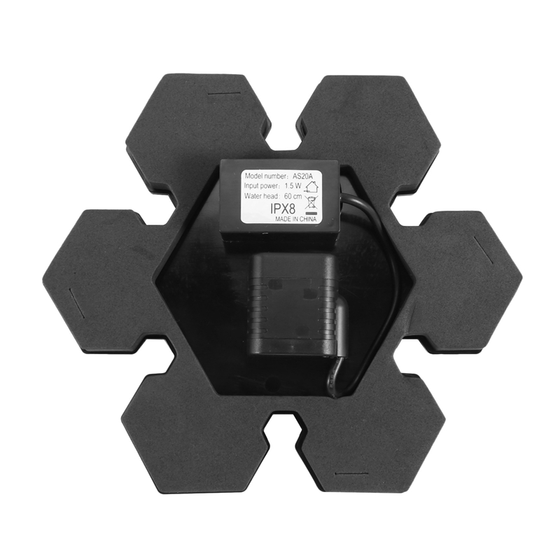 JAERBEE 2X Solar Fountain Pump Solar Powered Bird Bath Fountain Pump Solar Panel Kit Water Pump Watering Submersible Pump. 