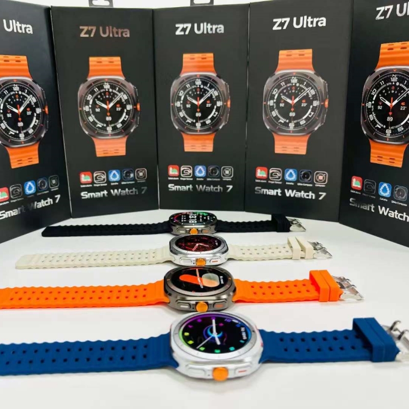 z7 ultra smartwatch smart watch ultra 2024 sport SOS compass navigation heath sleep monitor mobile phone call z7ultra. 
