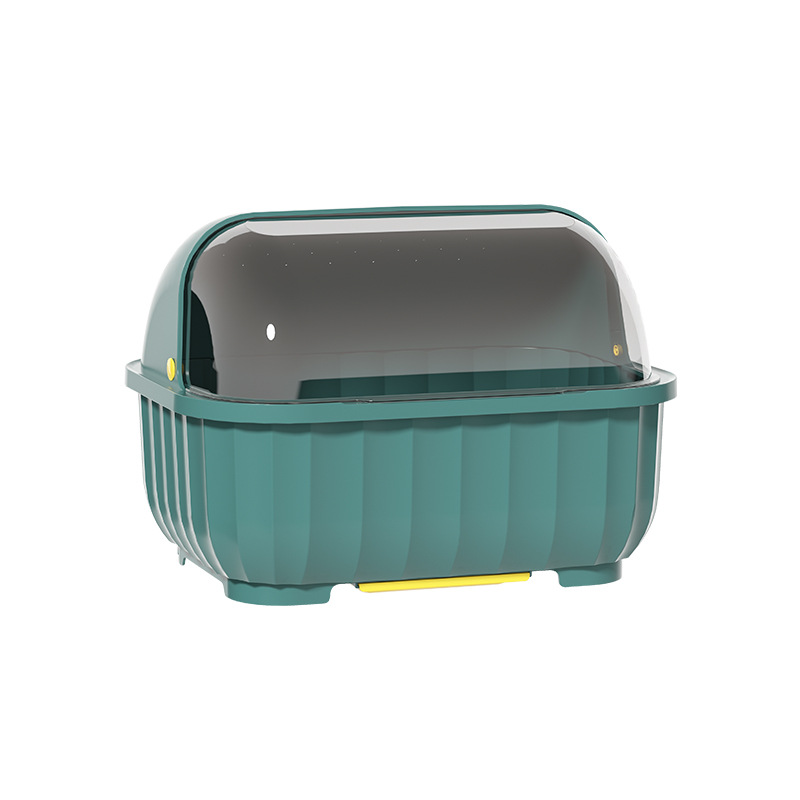 Kitchen crockery storage box, drain cupboard, small household clamshell, put the bowl box, put the dishes, plates, tableware, storage shelves. 