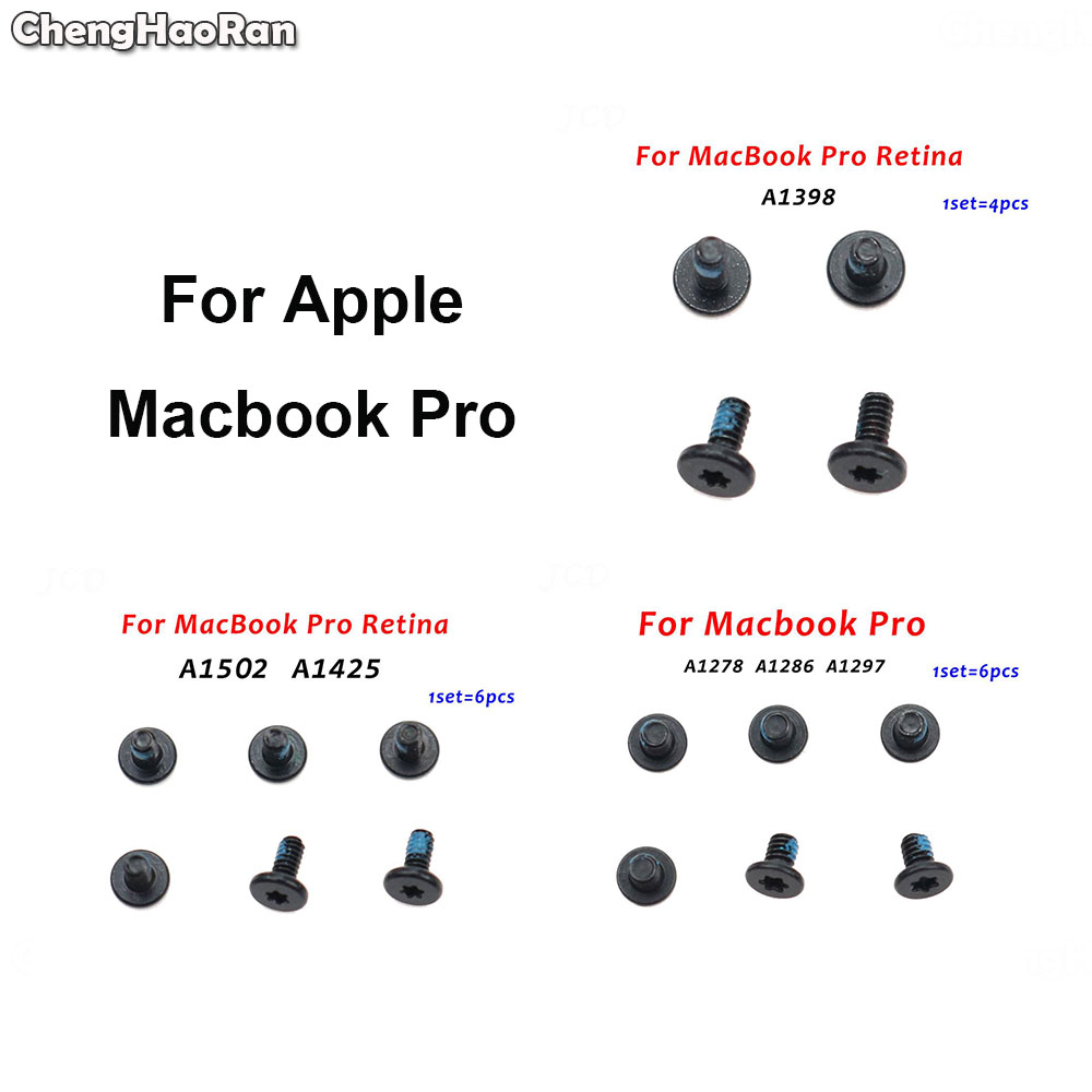 ChengHaoRan 1Set Logic Board Motherboard Screws for MacBook Pro Retina A1398 A1502 A1425 A1278 1286 1297 Screw Repair Parts. 
