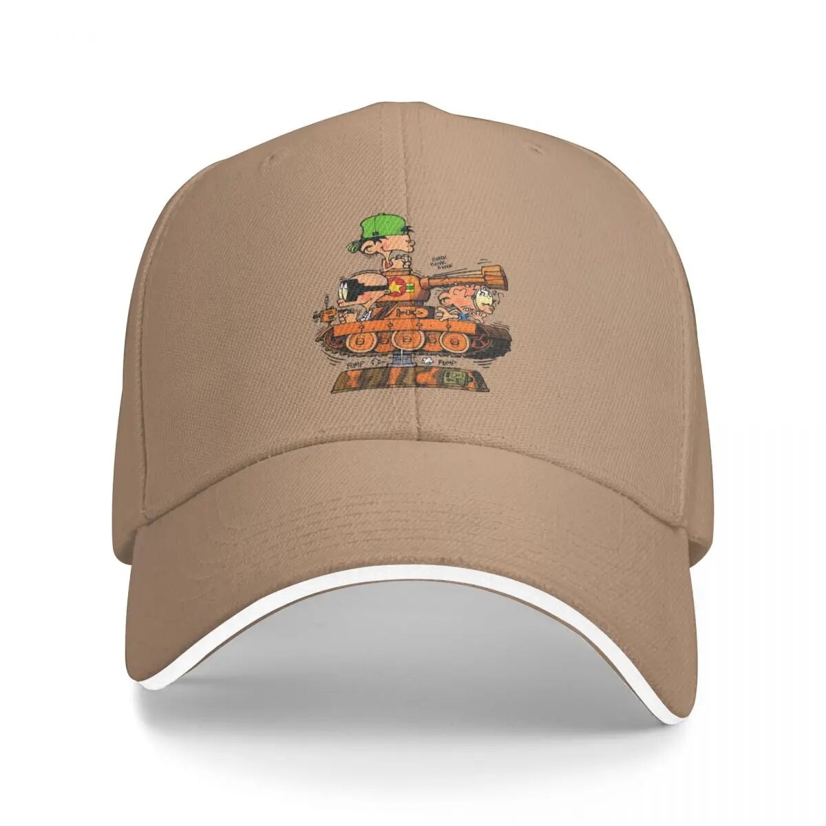 Kid Paddle In Tank Gaston Lagaffe Anime Multicolor Hat Peaked Women's Cap Personalized Visor Windproof Hats