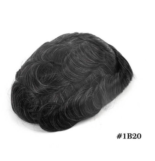 Fine Mono Men Toupee Durable Male Hair Prosthesis 130% Densit