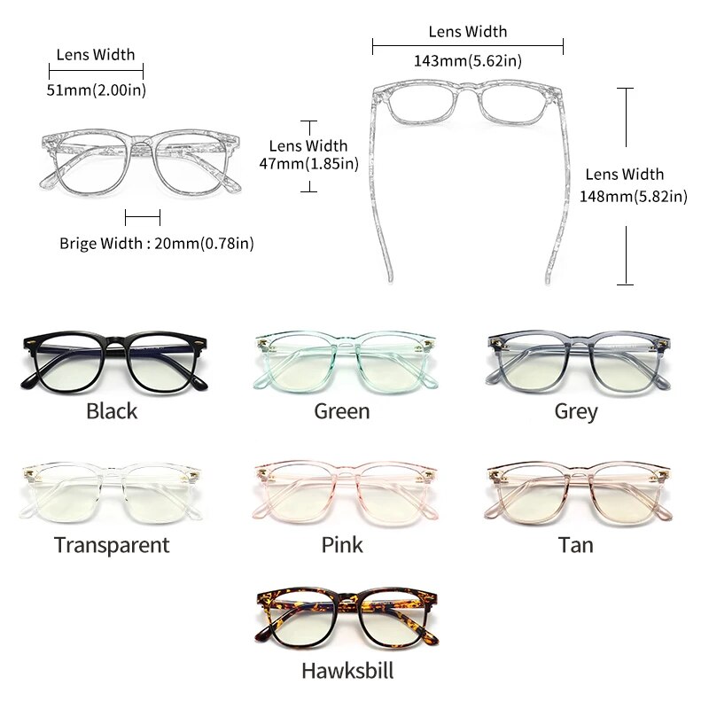 GCV Brand Rivets Square Frames Men Women The Blu-Ray Computer Goggles Ultralight Blue Light Johnny Depp Same Paragraph Glasses. 