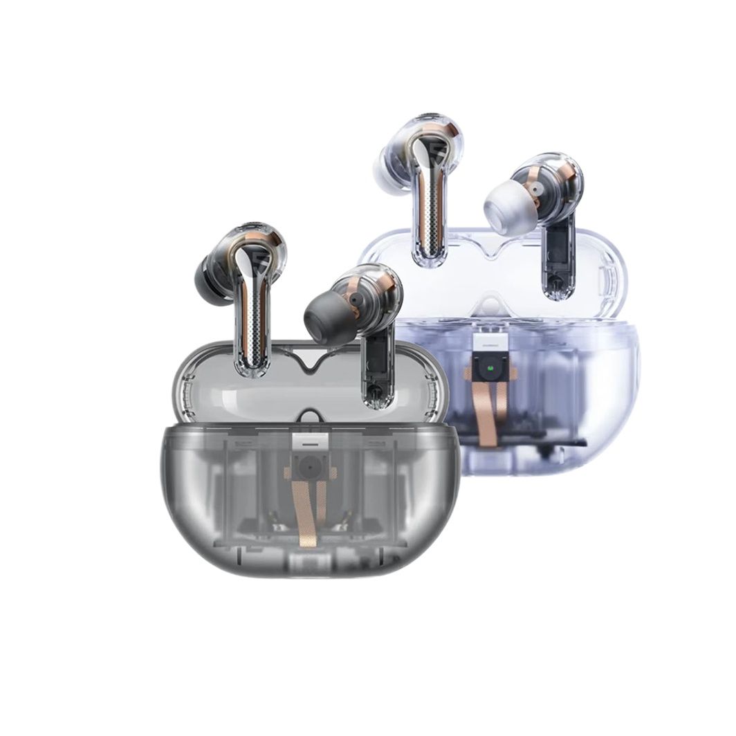SoundPEATS Capsule 3 Pro Earbuds Futuristic Translucent Bluetooth 5.3 Wireless Earphones LDAC 6 Mic 43dB Hybrid Noise-Cancellation Gaming Mode Up to 8 hours Playtime
