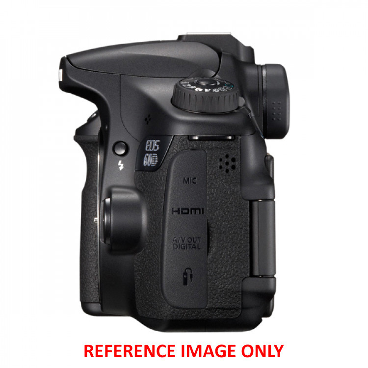 Canon EOS 60D 18 MP CMOS Digital SLR Camera Body Only-Black with 1080p HD video recording and manual controls. 