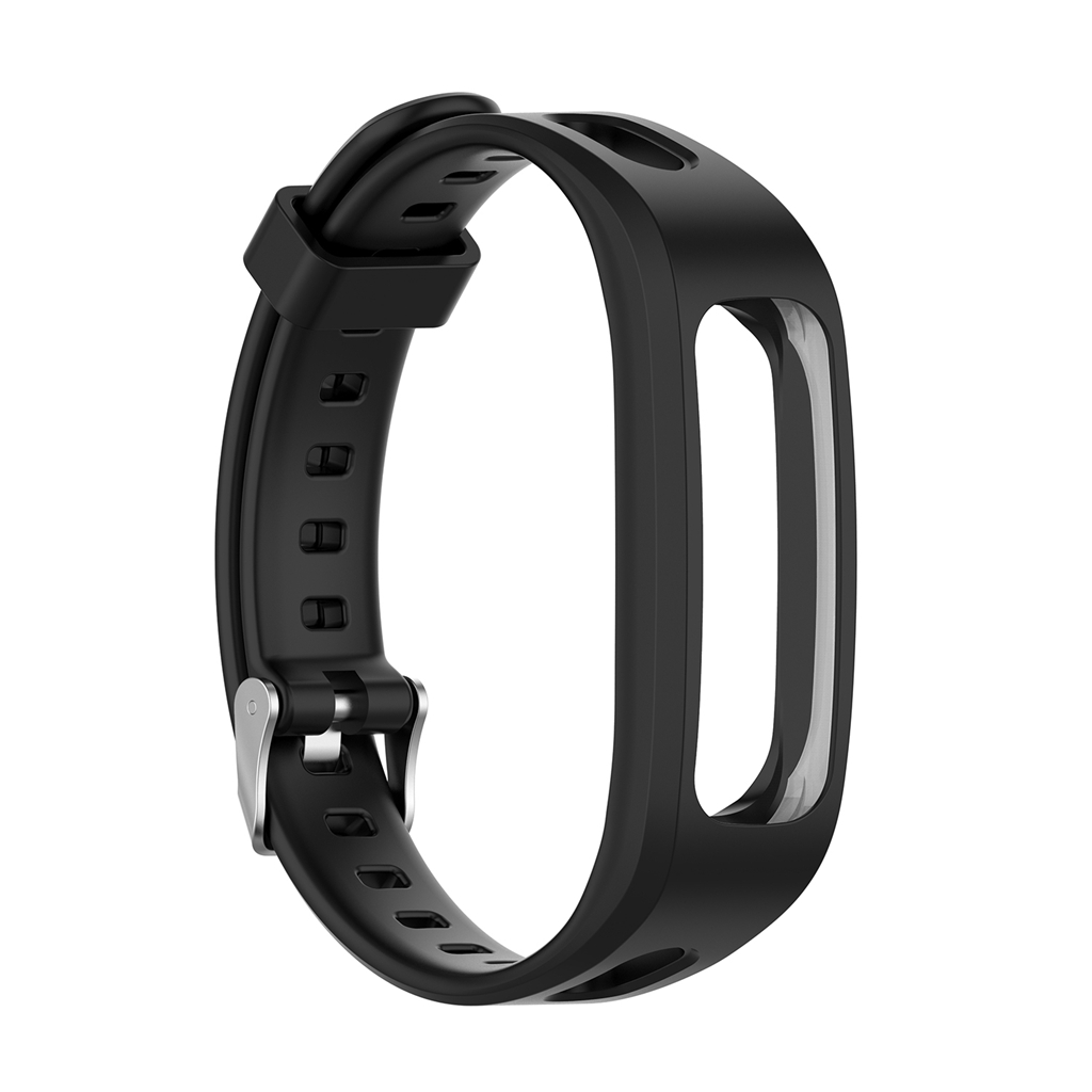 Silicone Wrist Strap Part for Huawei 4 Running band 3e Band 4e Black. 