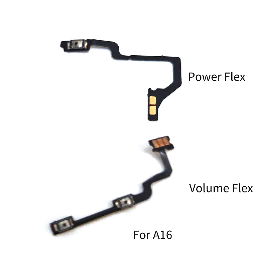 For Oppo A15 A16 A17 A16k A17k Power Volume Flex Cable Side Key Switch ON OFF Up Down Control Button Repair Parts. 