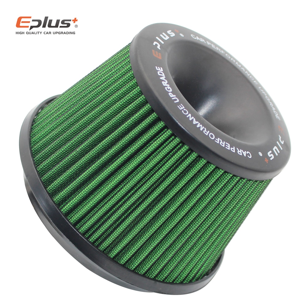 EPLUS Car Filters Air Intake System High Flow Filtre A Air Voiture Universal Connecting Base Red Green 3inch 76mm Automobiles. 