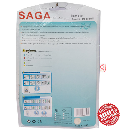 SAGE DB Door Calling Bell Wireless Door Calling Bell Electronic Door Bell Remote Control Calling Bell. 