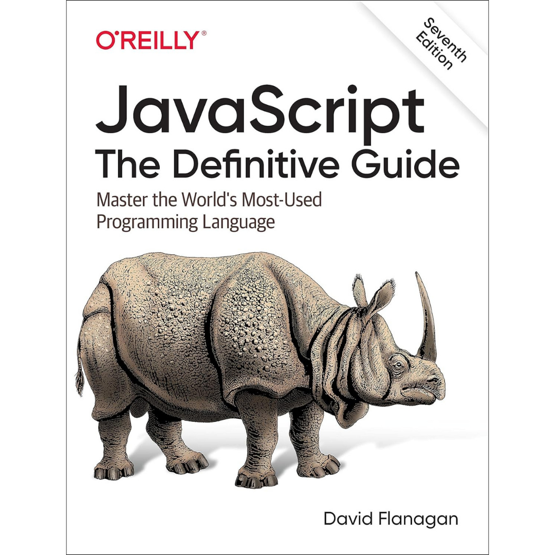 JavaScript: The Definitive Guide by David Flanagan (premium white print). 