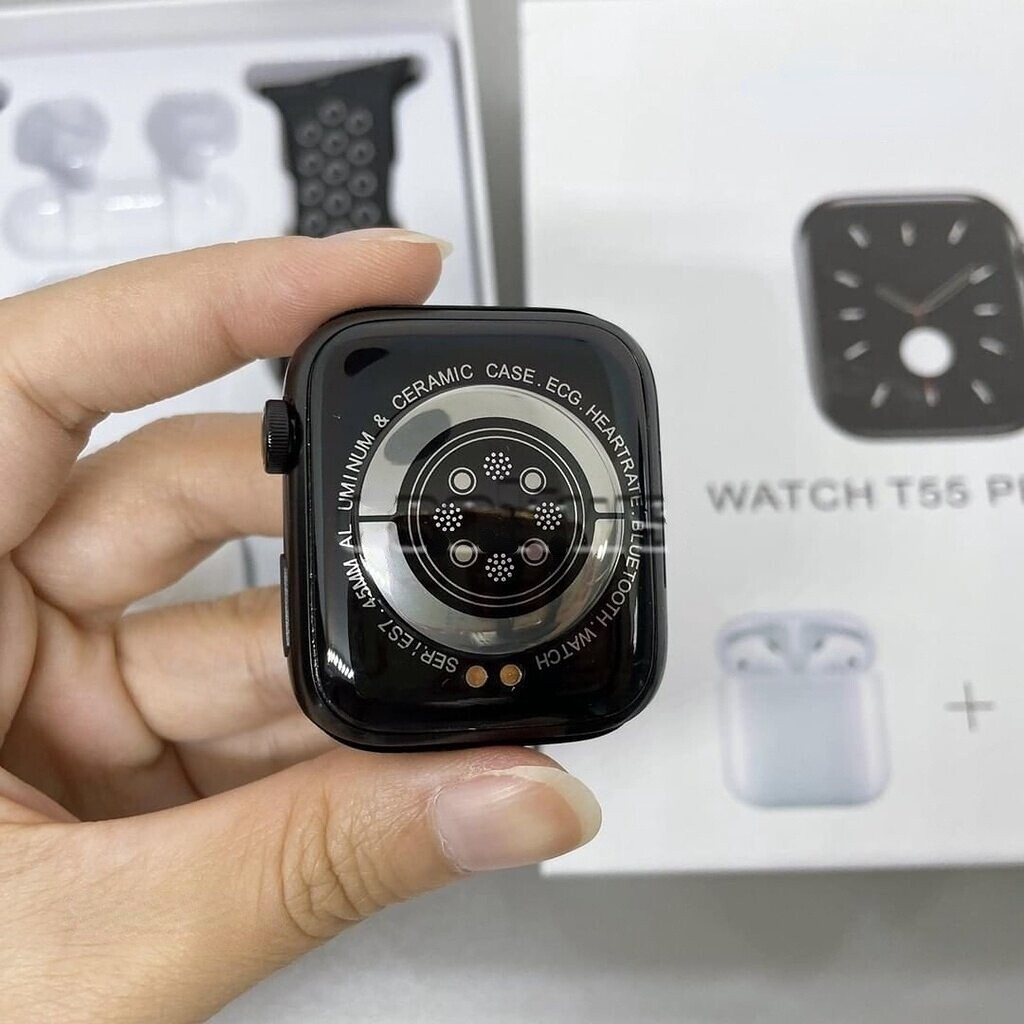 FREE Shipping CODGift Box Smart Watch T55 Pro Max with Pro 4 Earphones Hot Selling Call Heart Rate Fitness Tracker Samsung Huawei Xiaomi Smart Watch. 