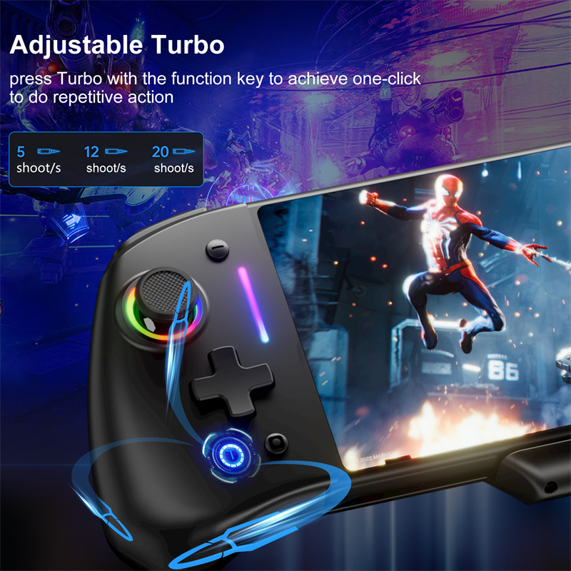 LinYuvo YS45 Pro Controller For Nintendo Switch RGB Colorful Light Game Joypad Consol Wired Handle Controller Joypad Gamepad. 