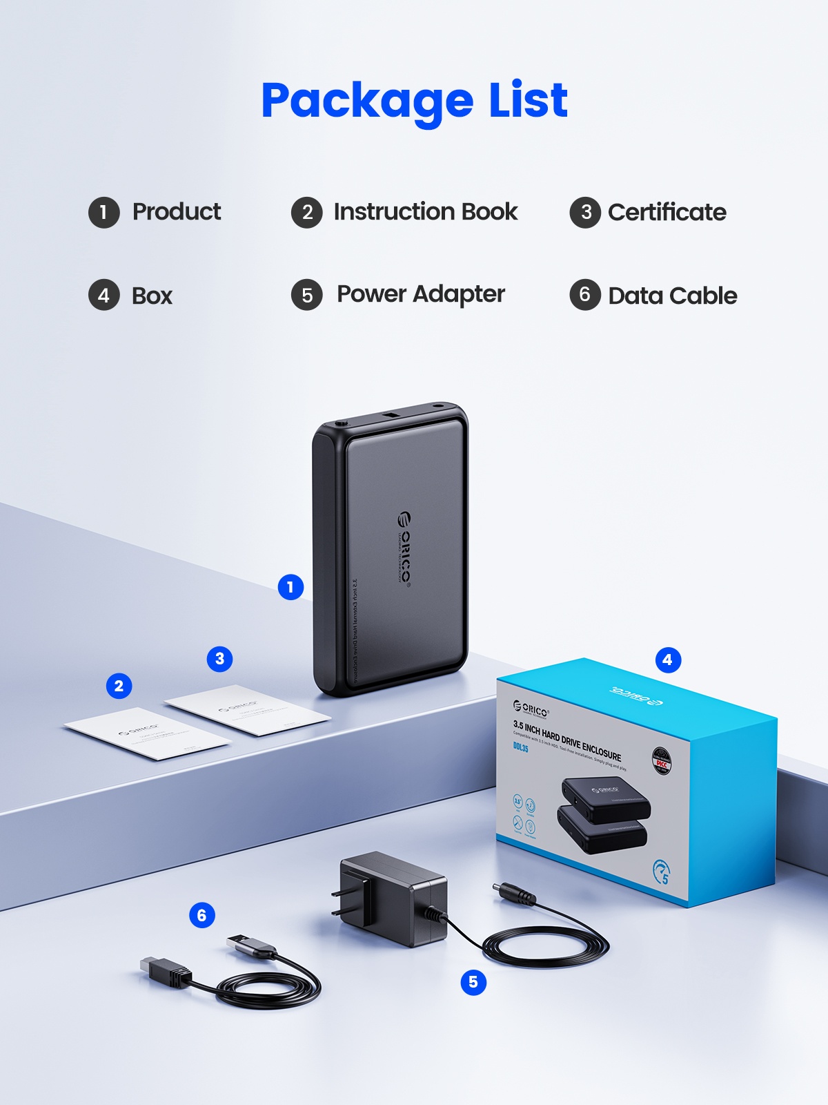 Orico DDL35-C3 3.5-Inch HDD Enclosure. 