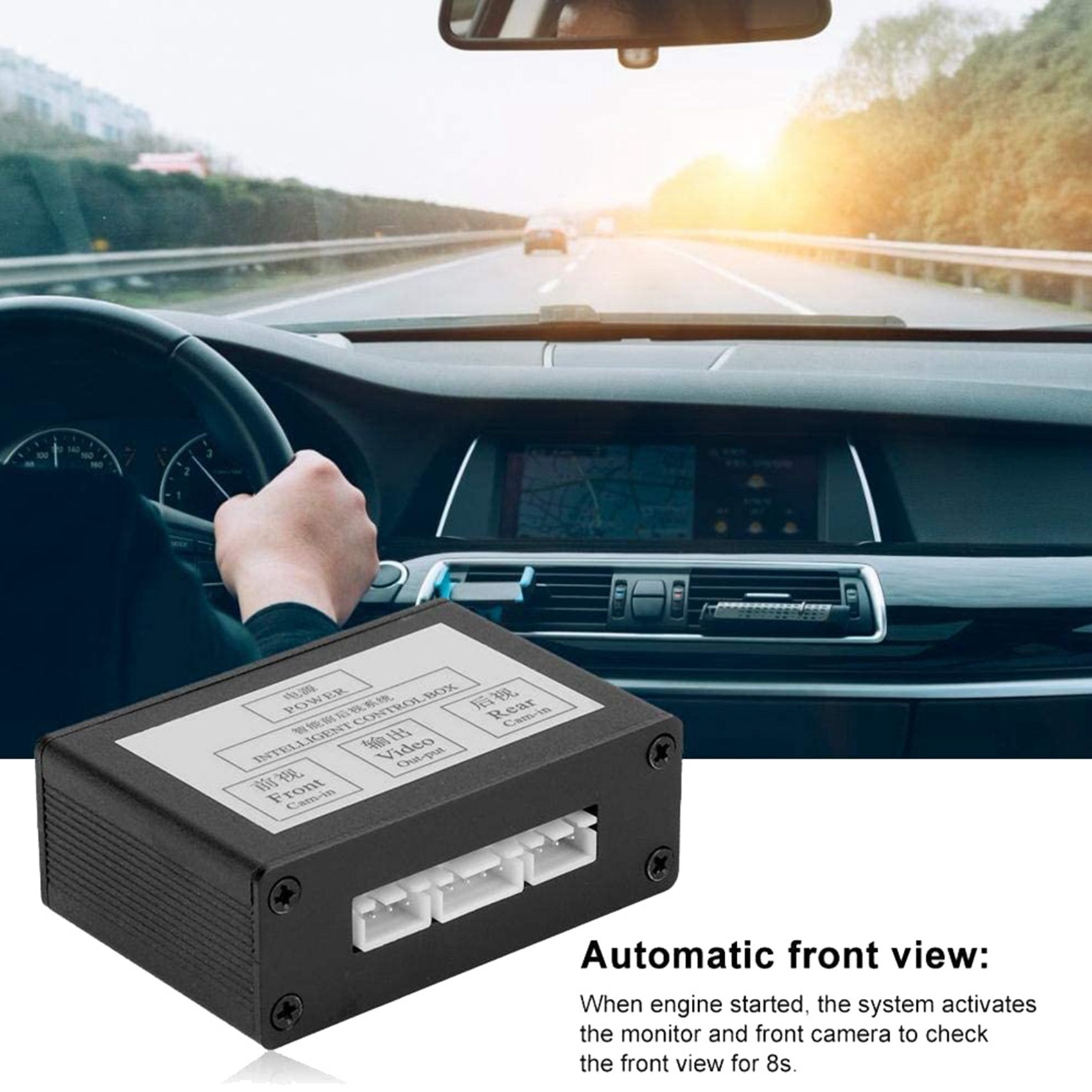 2X Car Front View Camera Switcher Parking Camera Converter Front Rear View Video Switch Channel Control Box. 