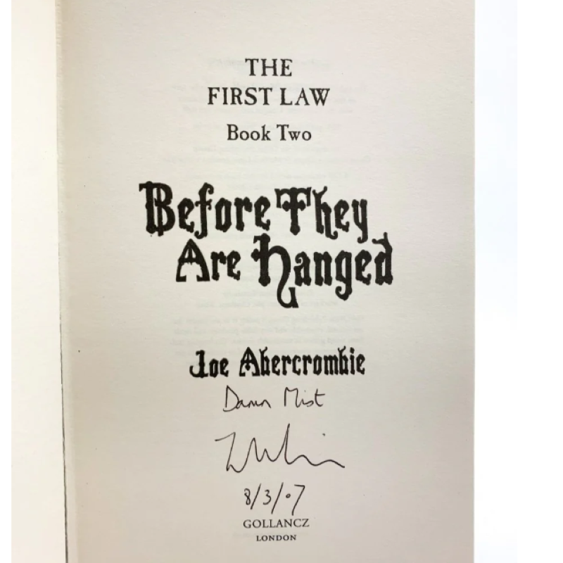Before They Are Hanged ( The First Law #2 ) ( Book by Joe Abercrombie ) ( Premium Paper and Matte Cover ). 