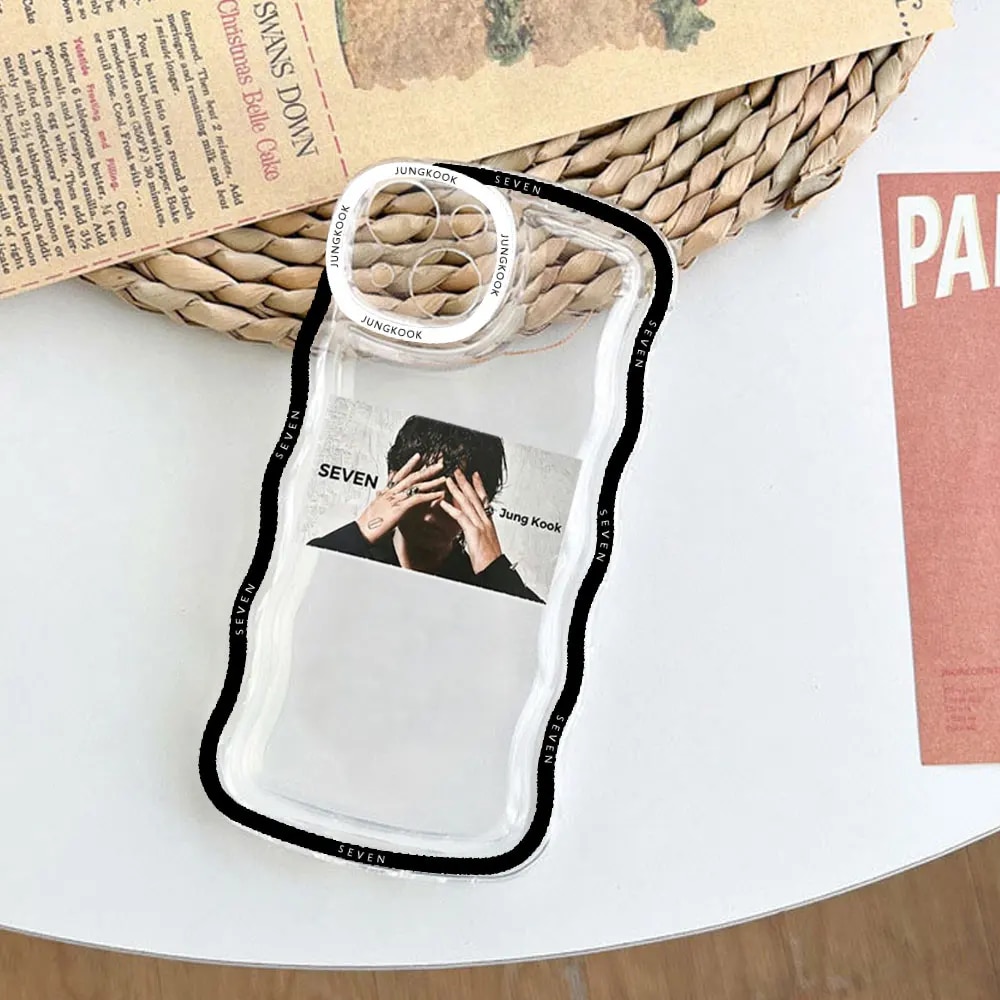 Jungkook Seven Transparent Airbag Phone Case for IPhone 11 12 13 14 Pro Max Mini 7 8 Plus XS XR Shockproof Soft TPU Covers Shell Solo Yolo. 