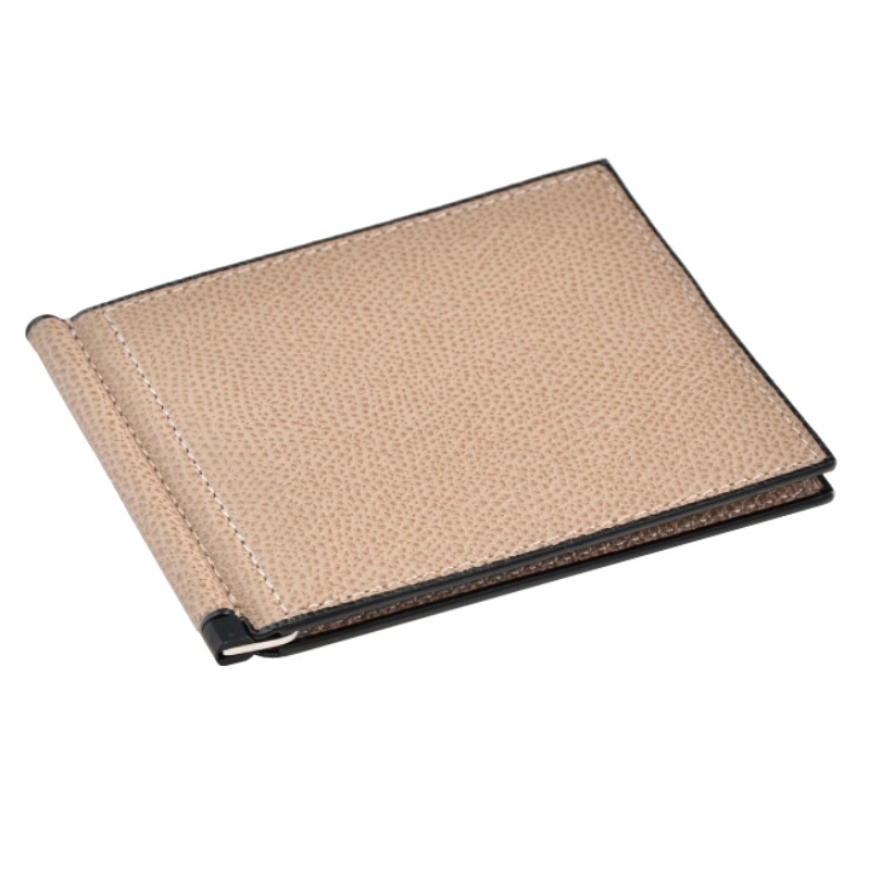 enuine leather dollar clip, business wallet bule, anti-theft brush, FI export, European and Ameran top layer coide men's wallet