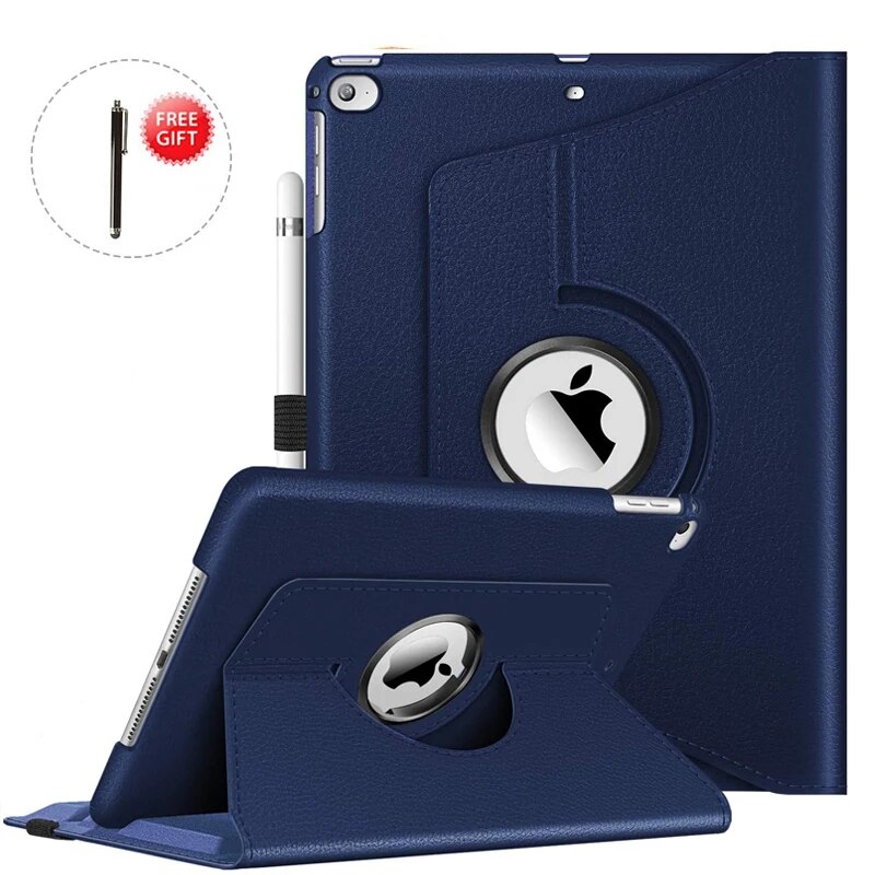 【3C VictoryEagle】360 Degree Rotating Case for iPad Air Air 1 9.7'' Smart Leather Stand for 2018 2017 Case 5 6 5th 6th Generation Funda. 