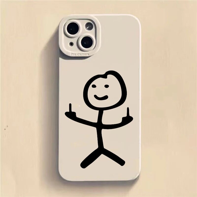 Cartoon Matchman Phone Case For Samsung Galaxy A34 A54 A33 A53 A32 A52 S24 S23 S22 Ultra Plus S21 FE Note 20 Soft Silicone Cover