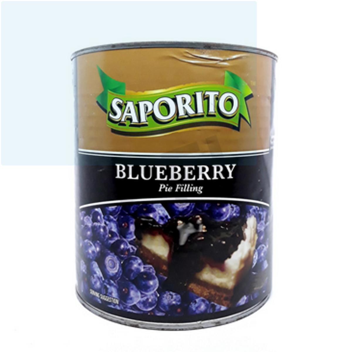 Saporito Blueberry Pie Filling 595 G Blueberry Flavor