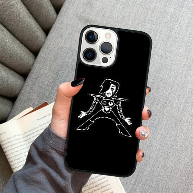 Anime Undertale Mettaton Mobile Phone Cases Cover For iPhone 15 14 12 13 mini 11 Pro MAX XR XS apple 6 7 8 Plus SE2020 Coque. 