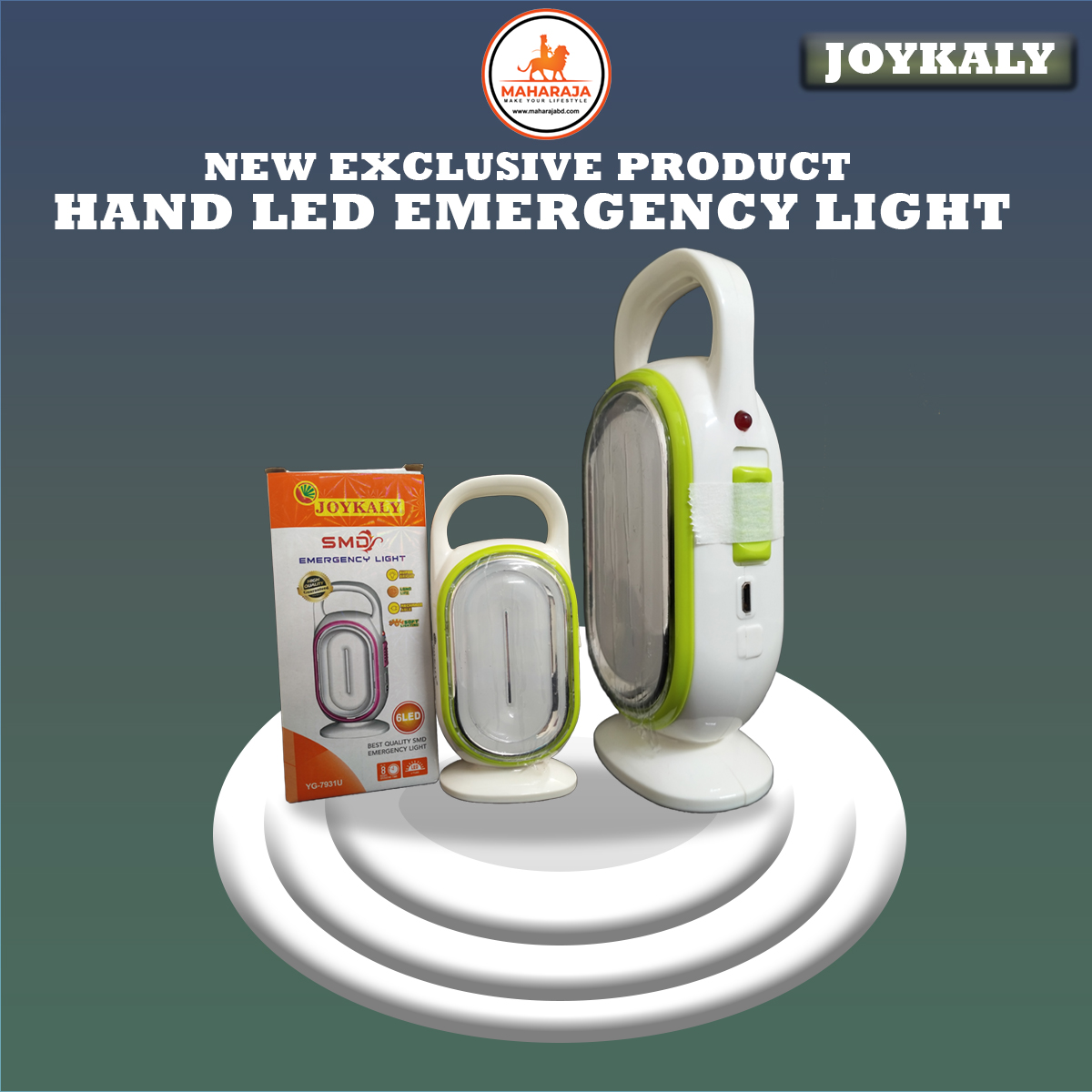 Joykaly YG7931u Torch Light USB Rechargeable LED Emergency Light