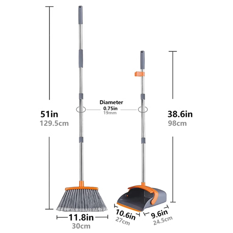 Broom and Dustpan Set Broom Dustpan Set Stand Up Broom and Dustpan Broom and Dustpan for Home. 