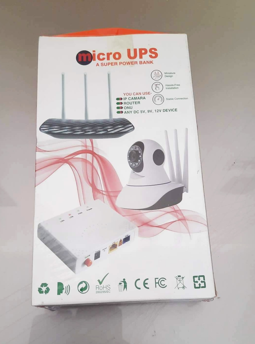 Router Backup UPS 12v/9V/6V/5V 13500mah Powerfull Lithium ion Battery With Charger For Wifi Router, Onu,Access Control And 7 Hours Backup. 