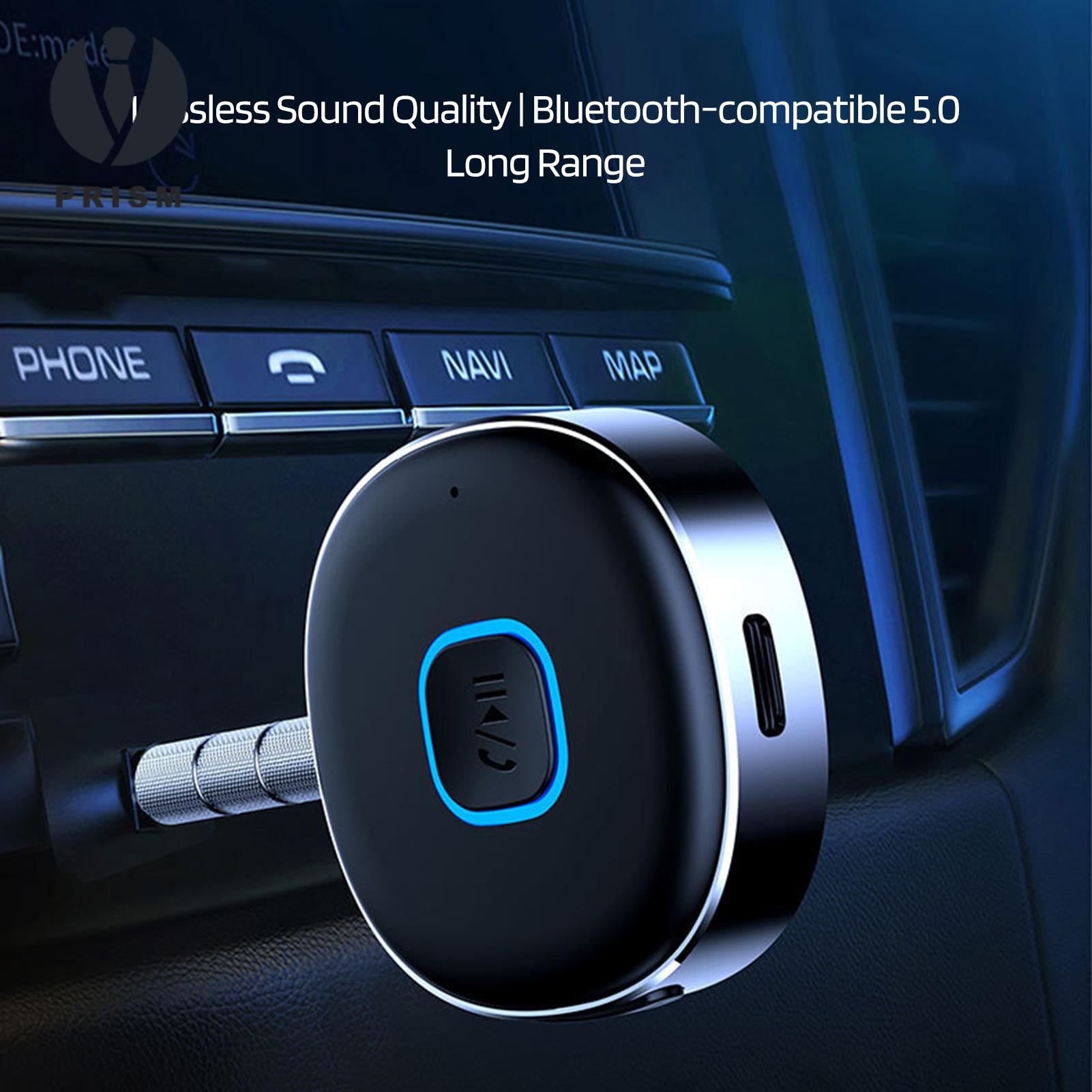 Prism Bluetooth-compatible Receiver Wireless Car Adapter Bluetooth Receiver Hands-free Calling Easy to Use Plug-play Stable Connection Buyers' Choice Wireless Bluetooth-compatible Car Adapter. 