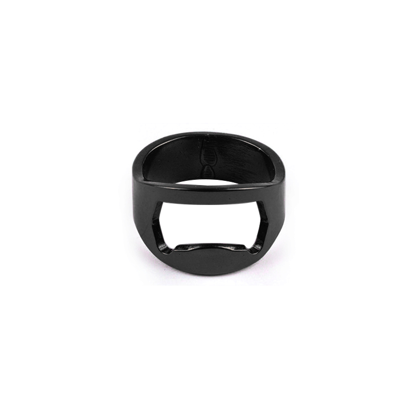 1Pcs Unique Bottles Opener Portable Finger Ring Design Jars Lid Remover Stainless Steel Kitchen Tool Bar Supplies Gadgets