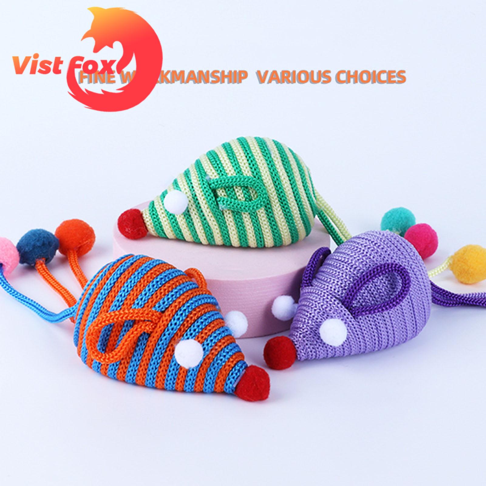 Vist Fox Cat Chewing Toy Attractive Simulation Mouse Funny Cat Toy. 