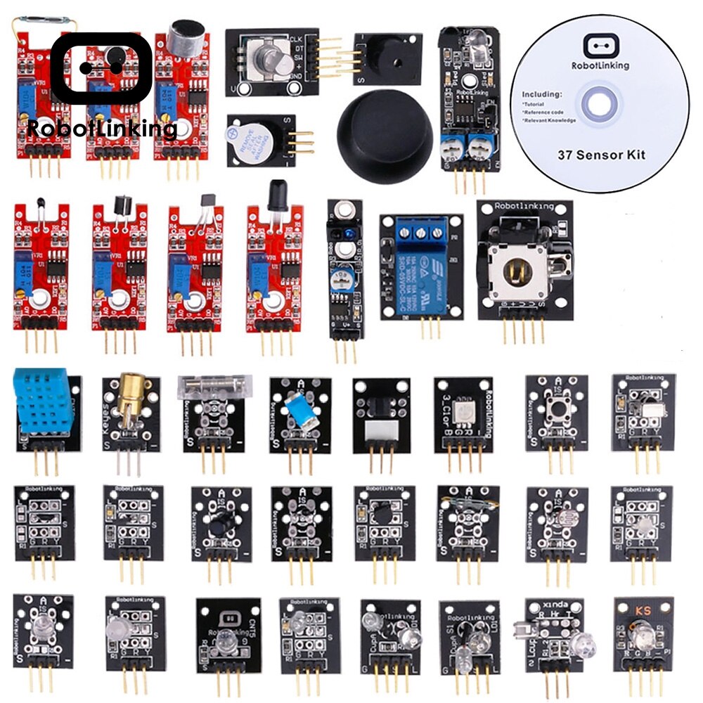 【Mary DAI Store】37 IN 1 Sensor Kits /37 SENSOR KIT For Arduino v2.0. 
