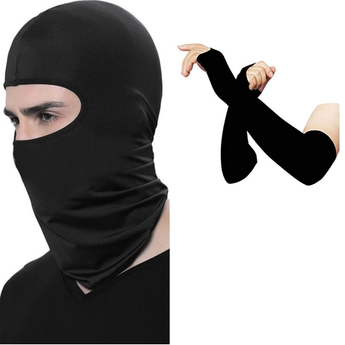 Combo Pack Face Bandanas with Ear Loops & Hand Gloves. 